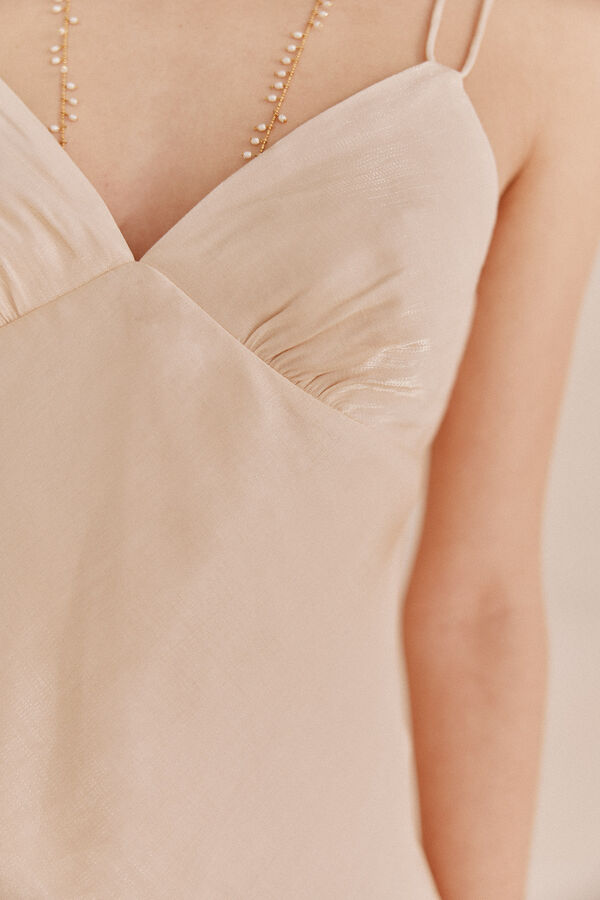 Hoss Intropia Gertrudes. Top de lingerie. Beige