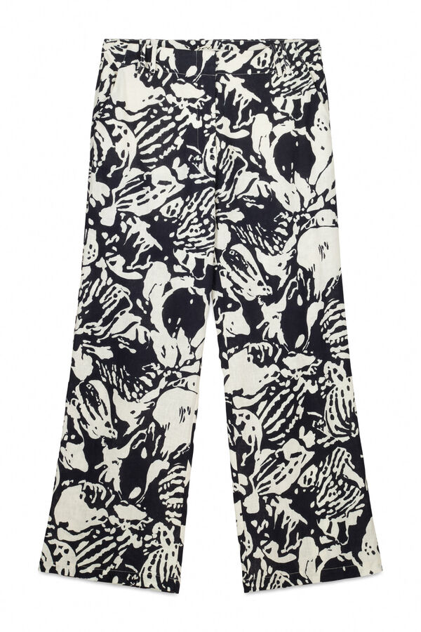 Hoss Intropia Pruden. Pantalón estampado Marfil