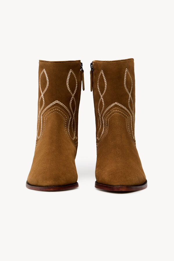 Hoss Intropia Macarena. Botines de serraje Marron