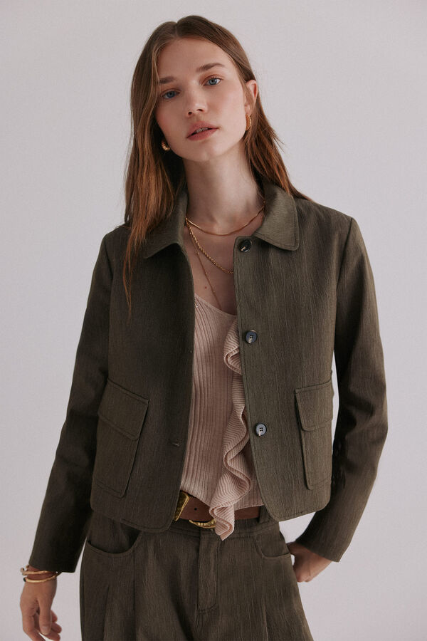 Hoss Intropia Eloïse. Chaqueta casual Kaki