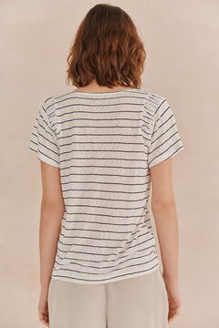 Hoss Intropia Marta. T-shirt riscas Branco