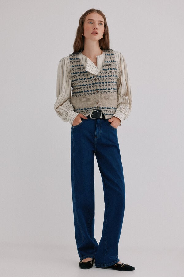 Hoss Intropia Babette. Vaqueros estructurados Azul marino