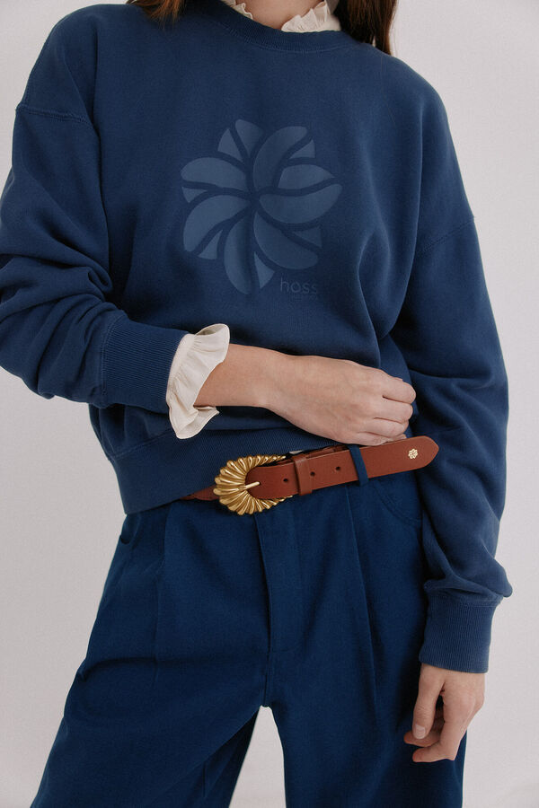 Hoss Intropia M&oacute;nica. Sweatshirt lavada Azul