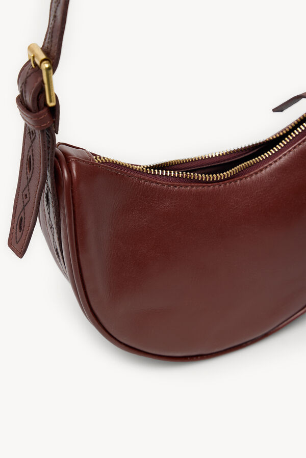 Hoss Intropia Numa. Bolso media luna Marron oscuro