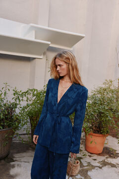 Hoss Intropia Emma. Jaqueta jacquard Azul