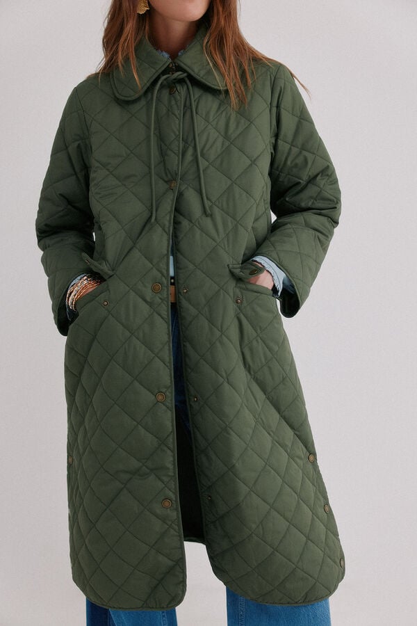 Hoss Intropia Daria. Sneaker acolchoada Verde