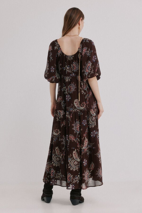 Hoss Intropia Adela. Vestido estampado Estampado Marron