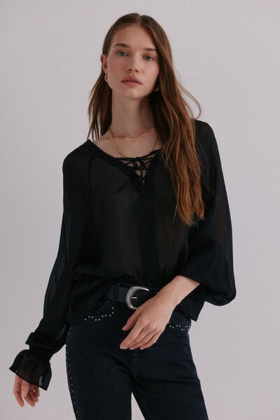 Hoss Intropia Clémence. Blusa con cierre cruzado
