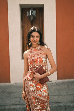 Hoss Intropia Liana. Top estampado Estampado Naranja