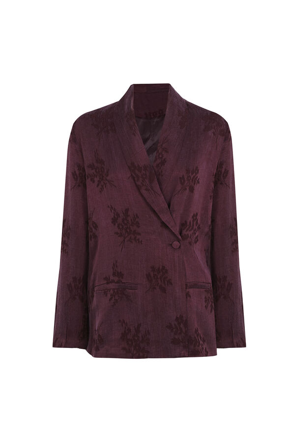 Hoss Intropia Elmira. Blazer jacquard Vino