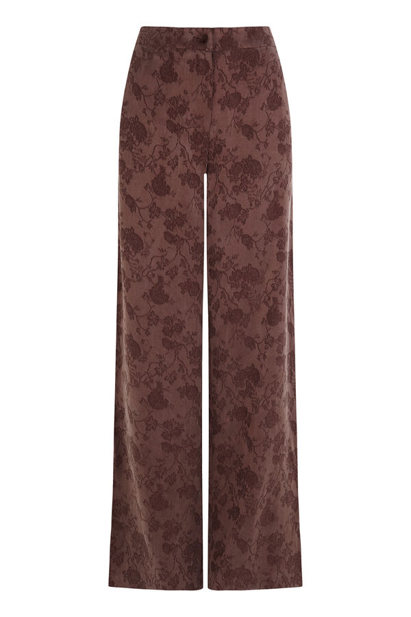 Hoss Intropia Palma. Calças jacquard Castanho