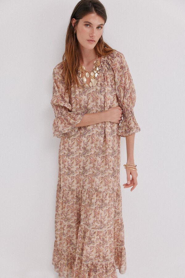 Hoss Intropia Lidia. Vestido com estampado paisley Multicolorido