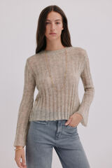 Hoss Intropia Neus. Jersey cuello redondeado Gris