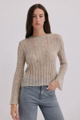 Hoss Intropia Neus. Jersey cuello redondeado Gris