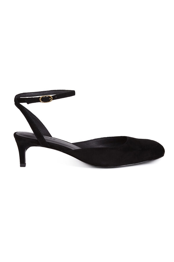 Hoss Intropia Montserrat. Zapato tac&oacute;n ante Negro