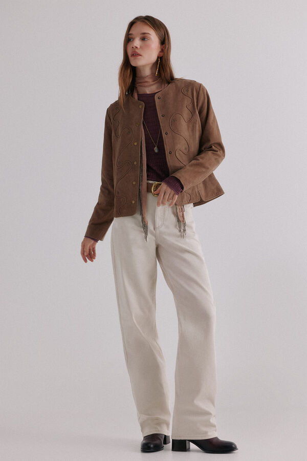 Hoss Intropia Zia. Jaqueta cravejada Verde