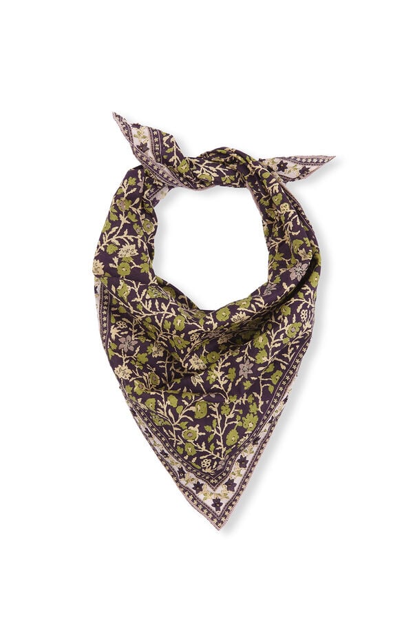 Hoss Intropia Laraine. Bandana em algod&atilde;o estampada Multicolorido