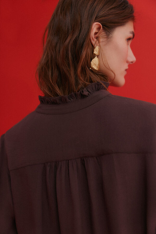 Hoss Intropia Clementine. Blusa manga comprida Castanho