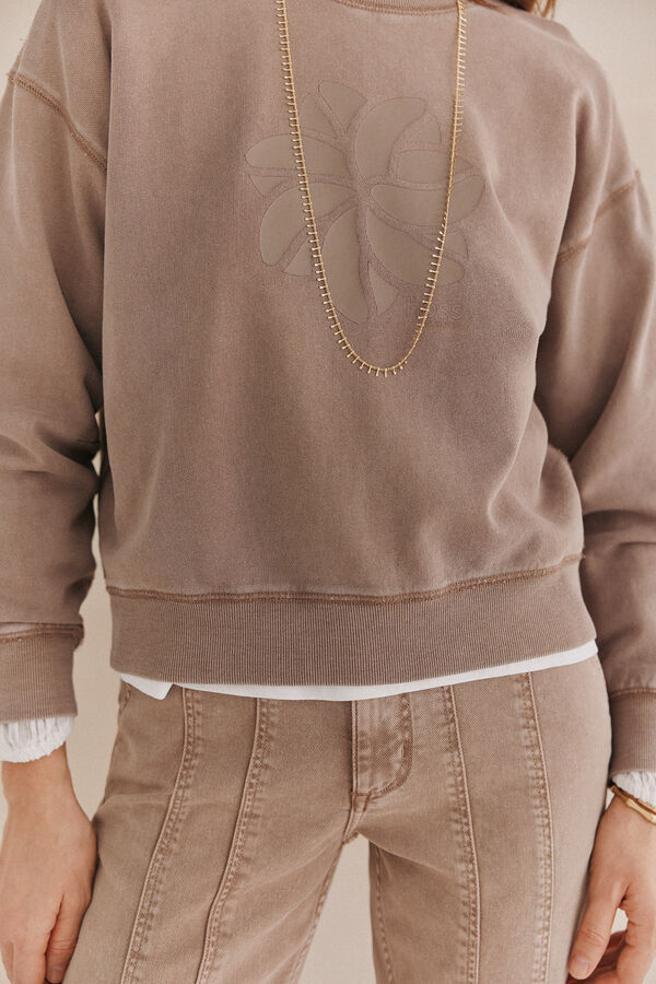 Hoss Intropia Fabricia. Sudadera manga larga Rosa