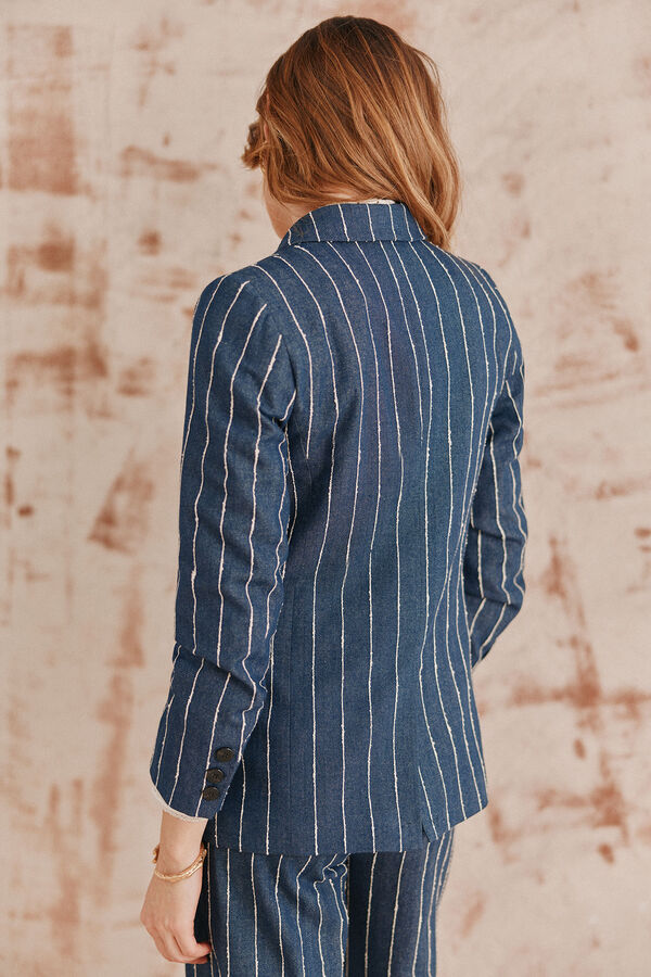 Hoss Intropia Elvira. Blazer rayas Azul marino