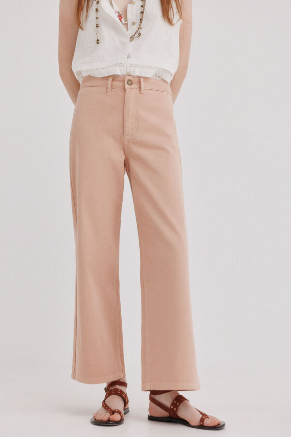 Hoss Intropia Belle. Jeans tiro alto Rosa