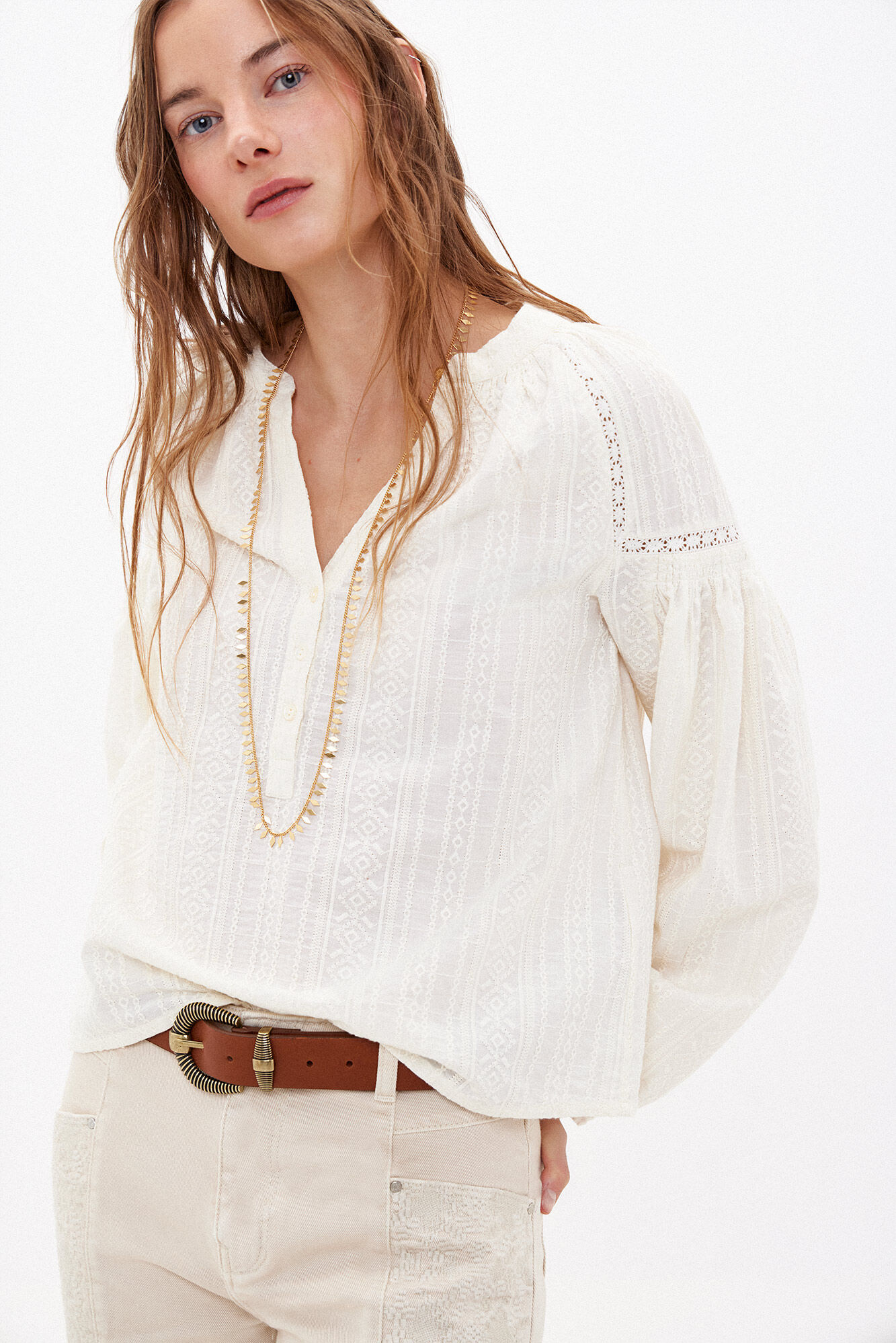 Camisa bordado on sale suizo