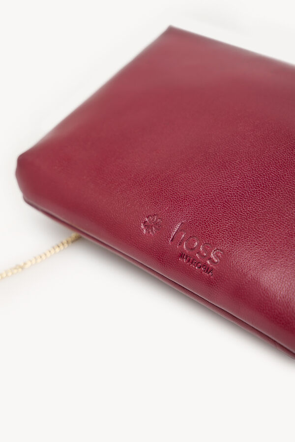 Hoss Intropia Noha. Cartera de piel Granate