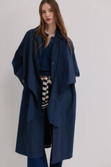 Hoss Intropia Darelle. Gabardina com la&ccedil;ada Azul