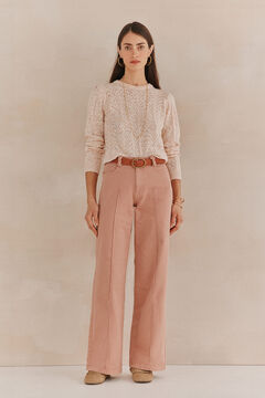 Hoss Intropia Saray. Jersey cuello redondo Rosa