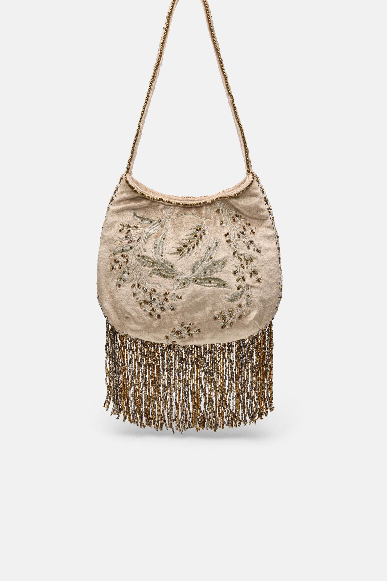 Hoss Intropia Nidia. Bolso bordado con flecos