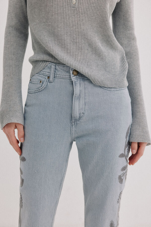 Hoss Intropia Bonnie. Vaqueros bootcut Gris