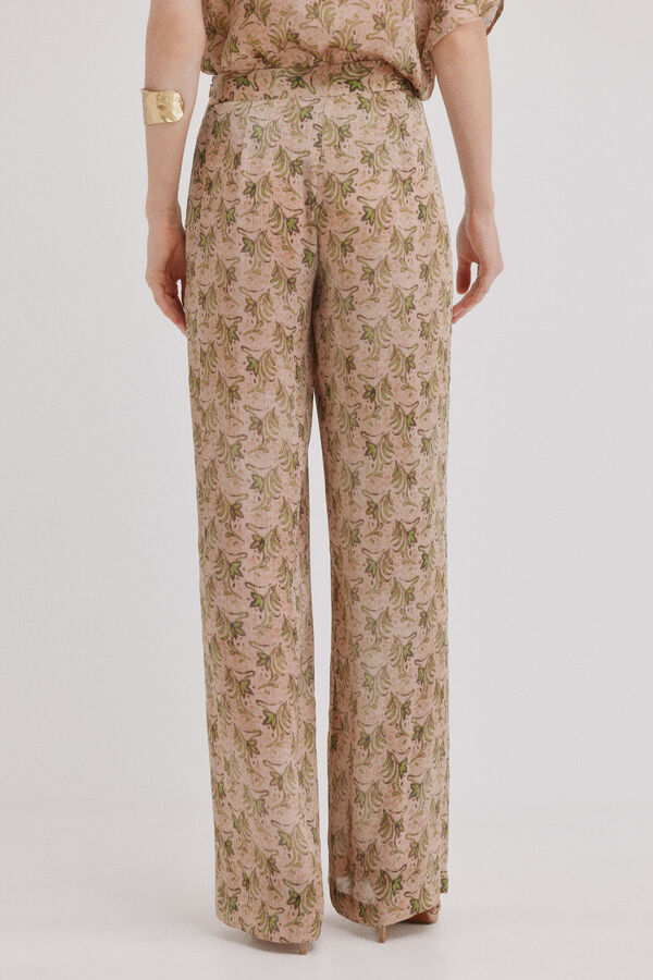 Hoss Intropia Cal&ccedil;a floral Paige Castanho
