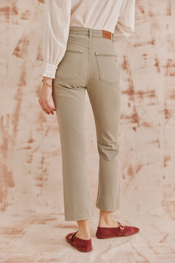 Hoss Intropia Piedad. Jeans bordados Verde