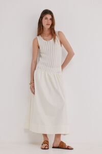 Hoss Intropia Alba. Vestido de punto combinado