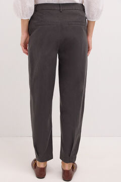 Hoss Intropia Paloma. Pantalón de algodón con pinzas Gris