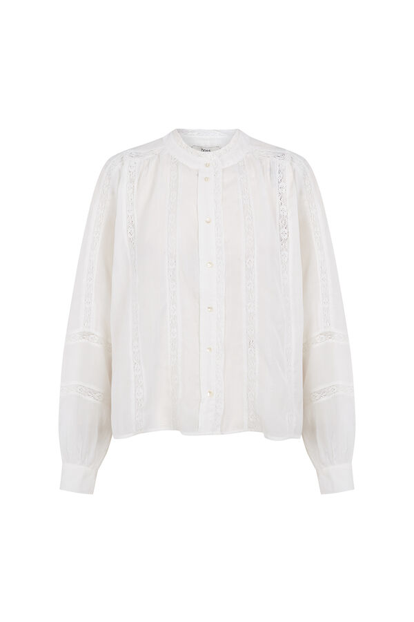 Hoss Intropia Cressa. Blusa com entremeios Ecru