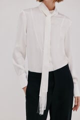 Hoss Intropia Crisia.Blusa satinada Blanco