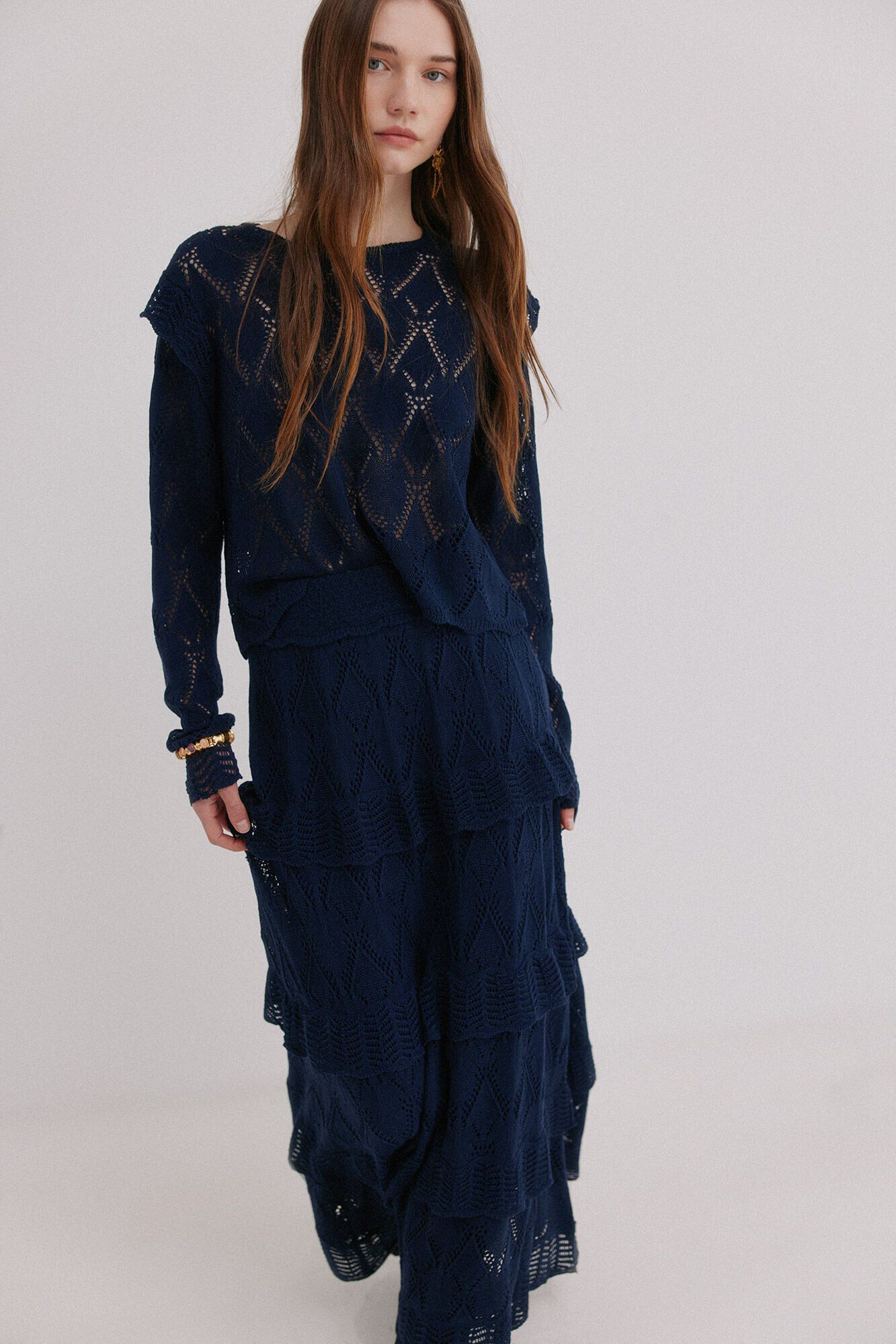 Hoss Intropia Renata. Falda midi tricot