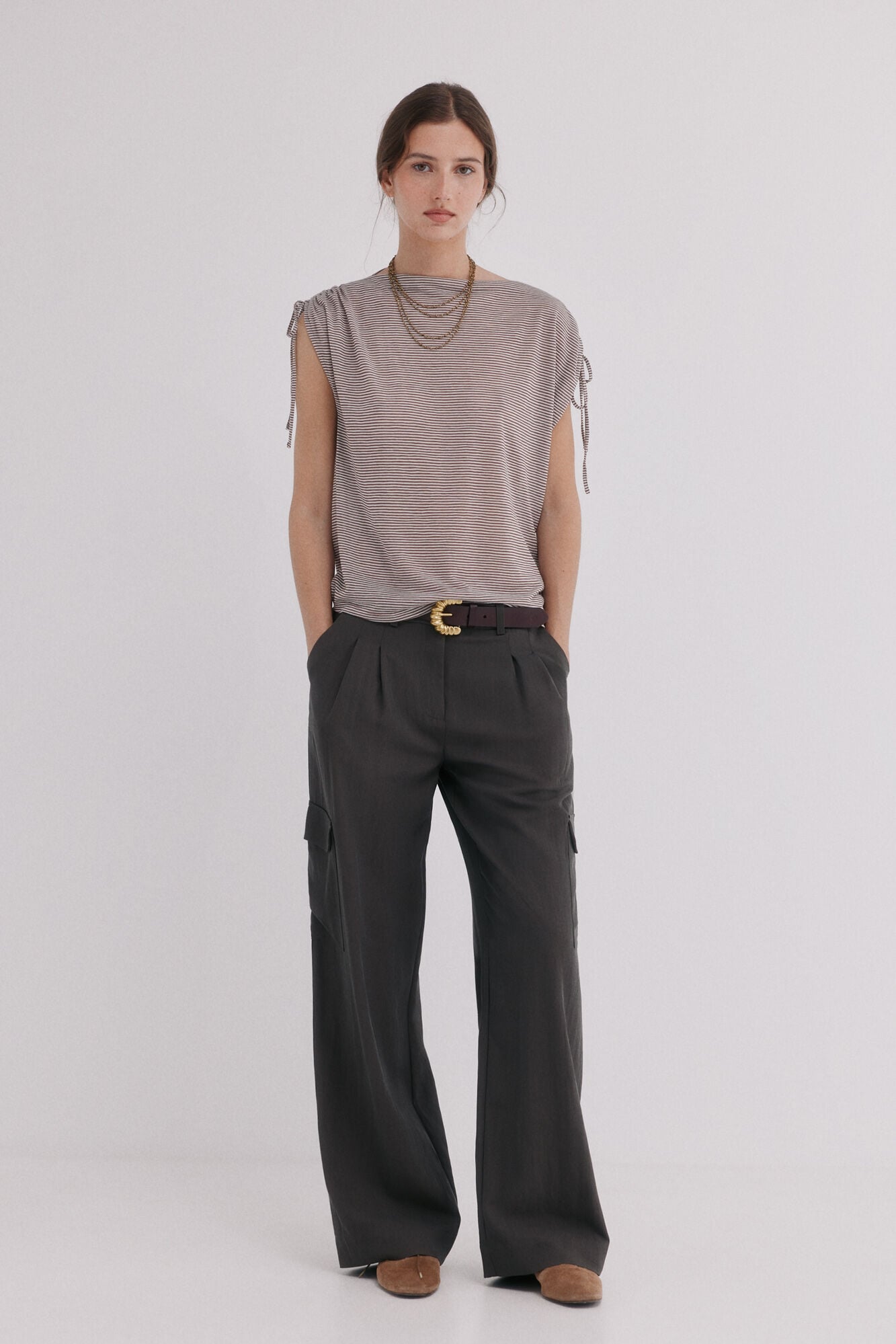Hoss Intropia Madison. Camiseta fruncidos