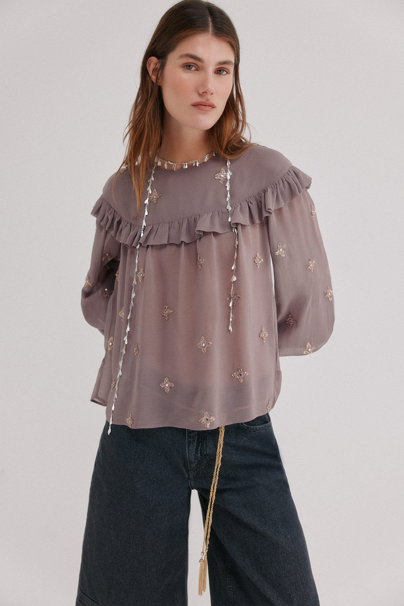 Hoss Intropia C&oacute;sima. Blusa bordada