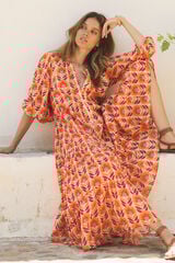 Hoss Intropia Alicia. Vestido midi Laranja
