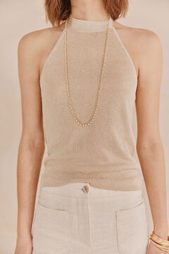 Hoss Intropia Nicola. Top Malha Dourado