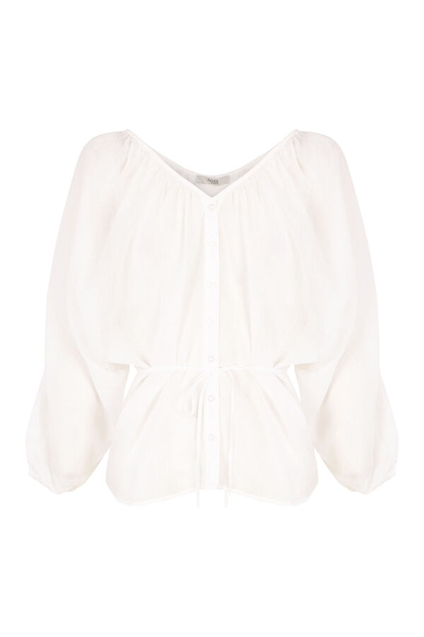 Hoss Intropia Caroline. Blusa manga larga Blanco
