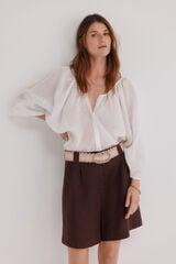 Hoss Intropia Caroline. Blusa de manga comprida Branco