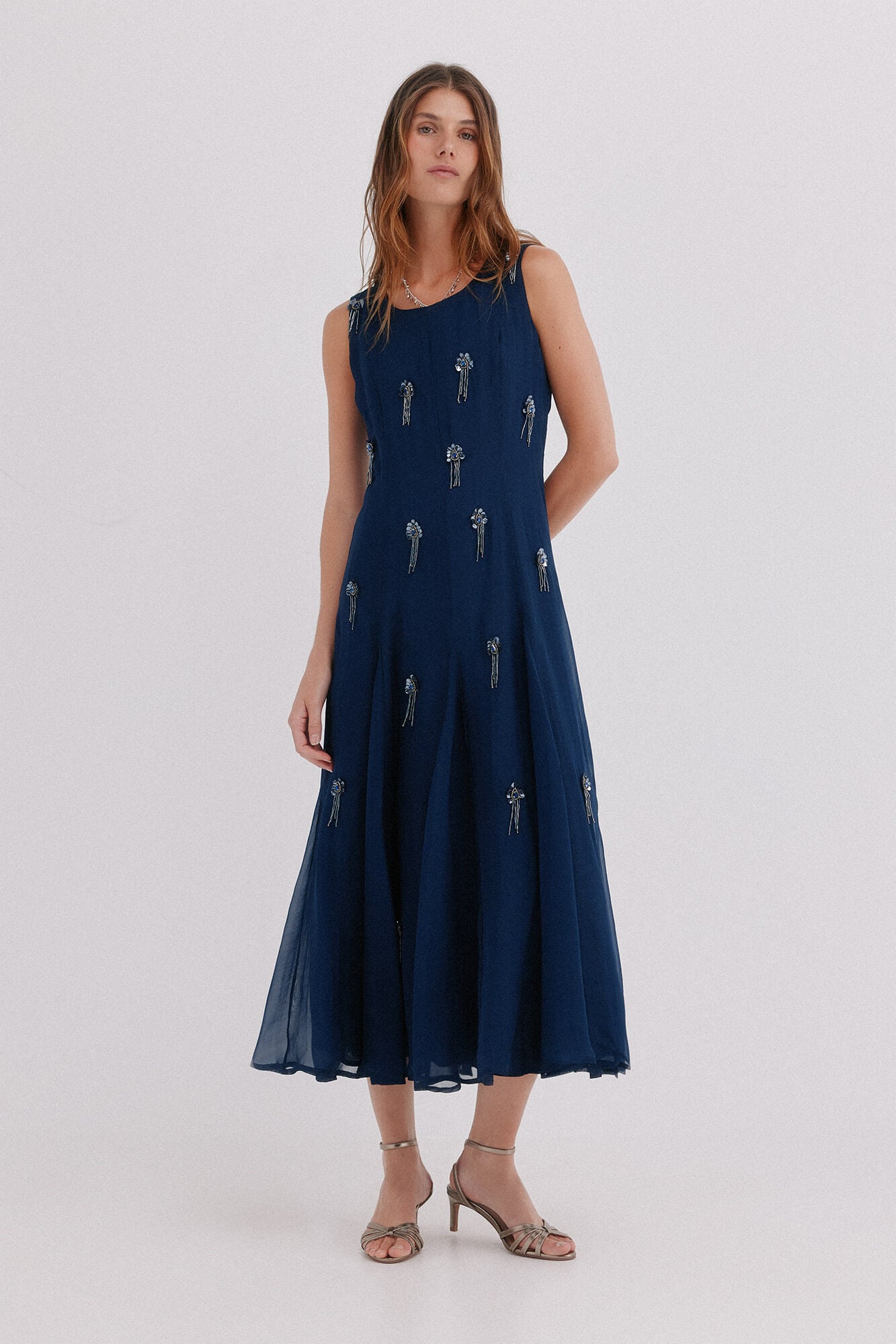 Hoss Intropia Althea. Vestido abalorios