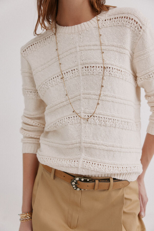 Hoss Intropia Iseult. Jersey con textura Marfil