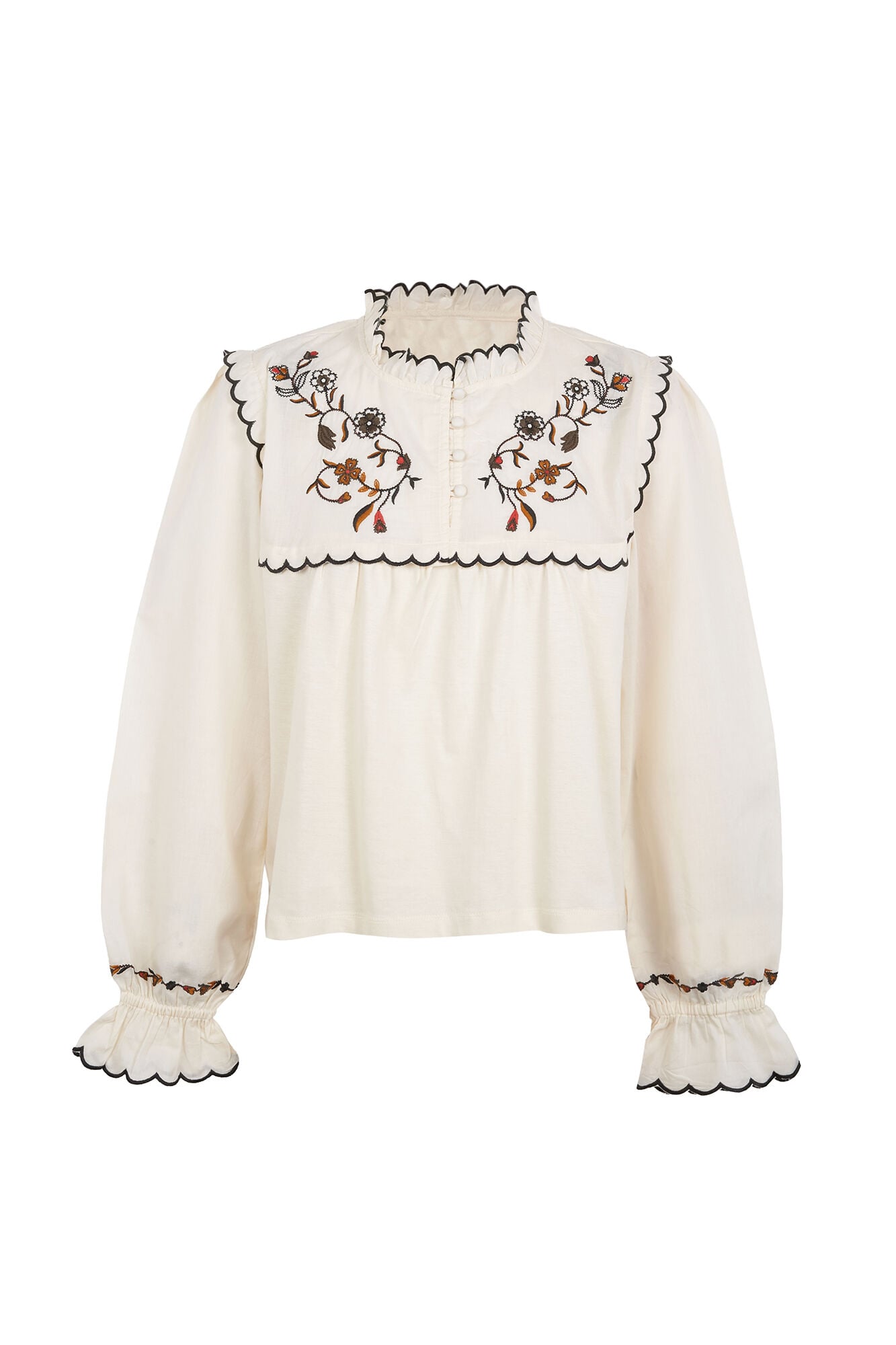 Hoss Intropia Maia.Camiseta bordados