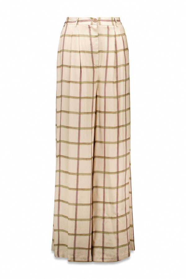 Hoss Intropia Pilar. Pantalones fluidos Marfil