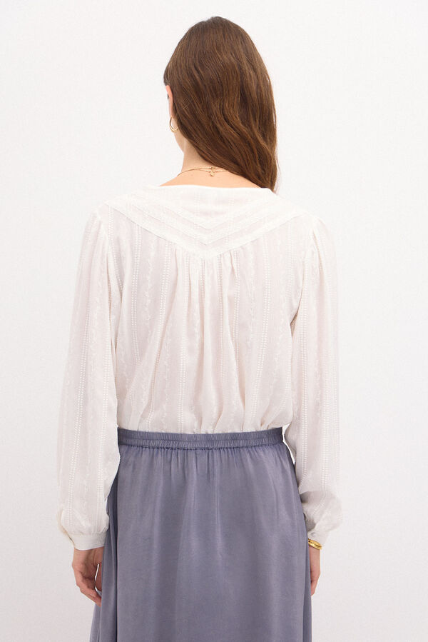 Hoss Intropia Cindy. Blusa de viscose Ecru