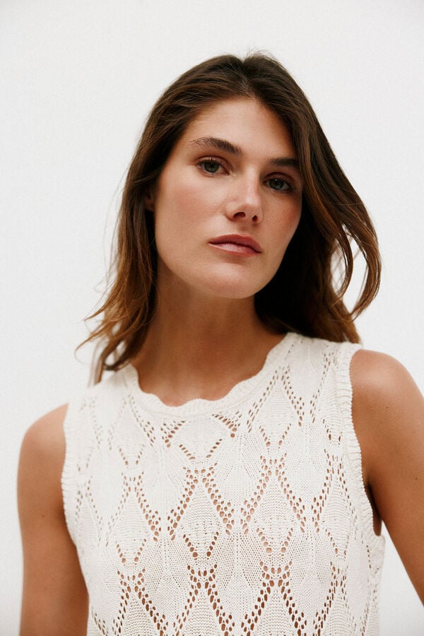 Hoss Intropia Norma. Top com folho Beige
